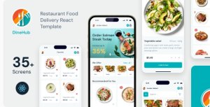 DineHub - Restaurant Food Delivery React Mobile App | PWA