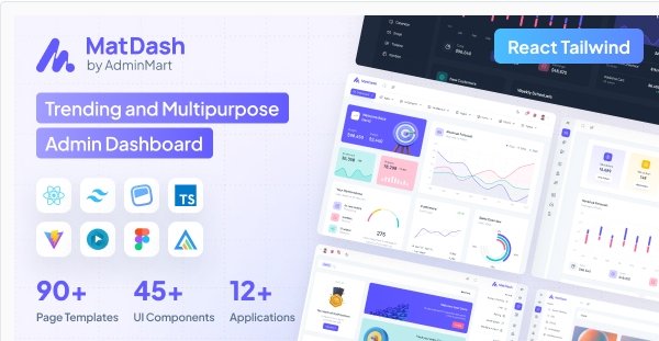 MatDash - Tailwind React Admin Template