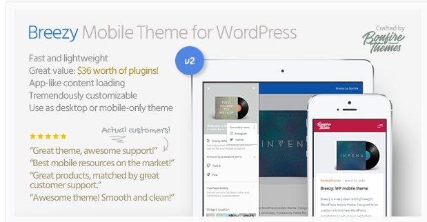 Breezy: Mobile Theme for WordPress