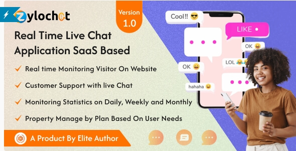 ZyloChat - Real-time live chat and website visitor tracking SaaS application interface