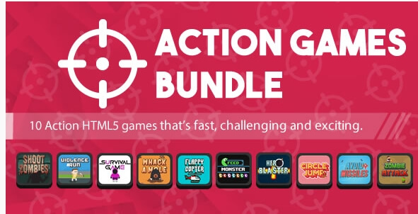 Action Games Bundle - 10 HTML5 Games for Web and Mobile