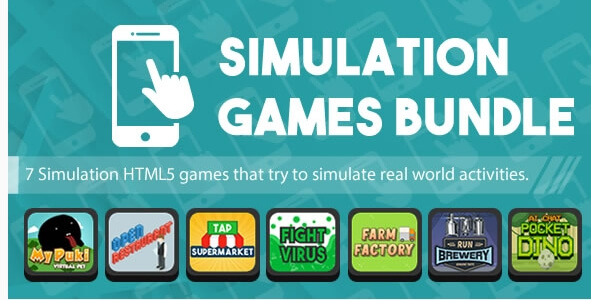 Simulation Games Bundle - 10 HTML5 Games for Web and Mobile