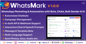 WhatsMark - WhatsApp Marketing and Automation Platform with AI Chatbots and Bulk Messaging